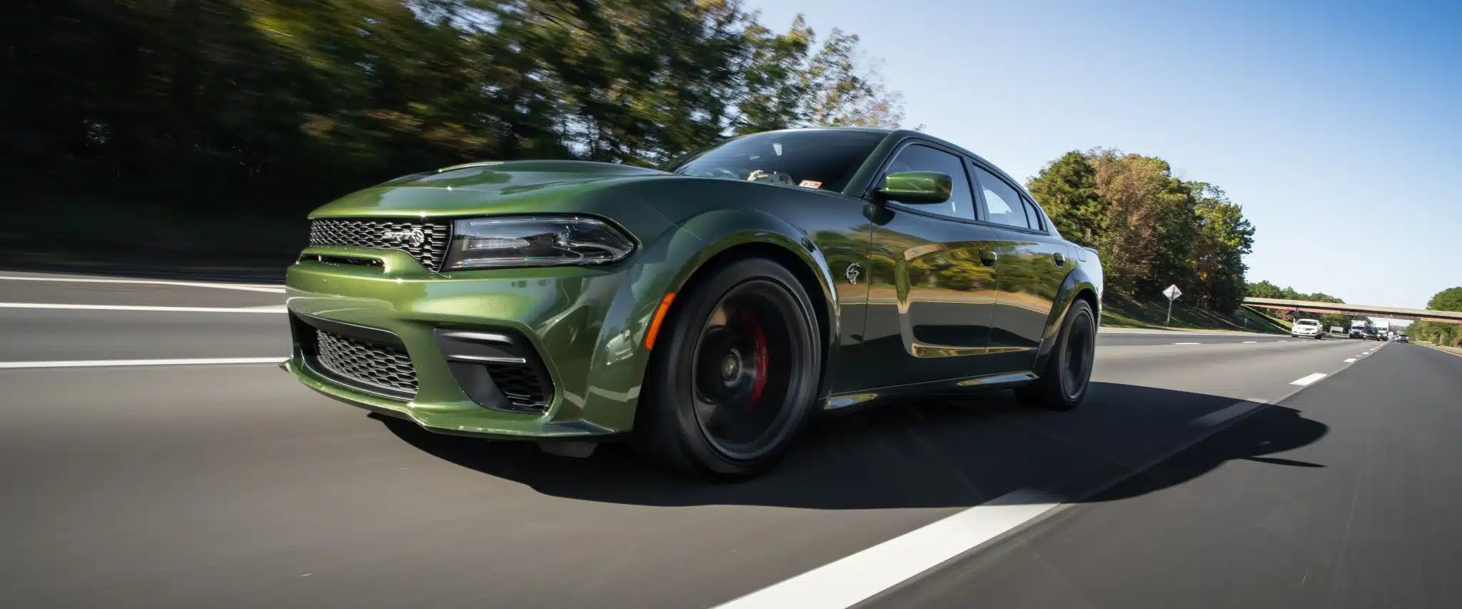 Image of Charger Hellcat on track