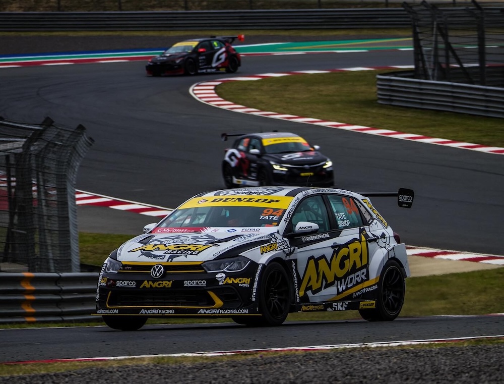 Image of CompCare Polo Cup car on track in South Africa