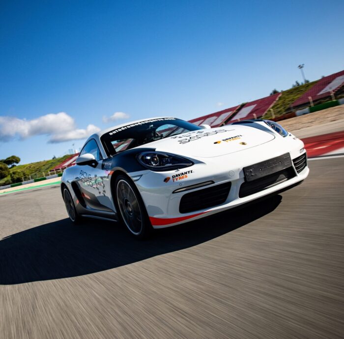 Image of Porsche Cayman 718 S on track in Algarve, Portugal