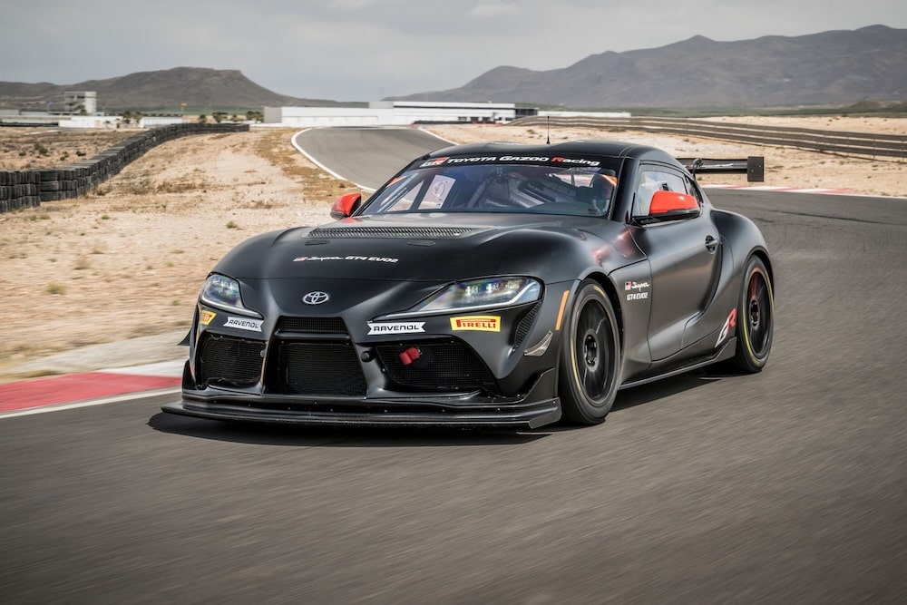 Image of Toyota Supra GR on track in Belgium